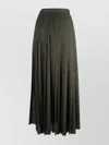 Fabiana Filippi High-waisted Pleated Midi Length Skirt In Green