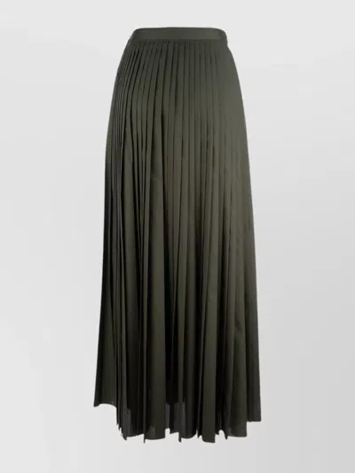 Fabiana Filippi High-waisted Pleated Midi Length Skirt In Green