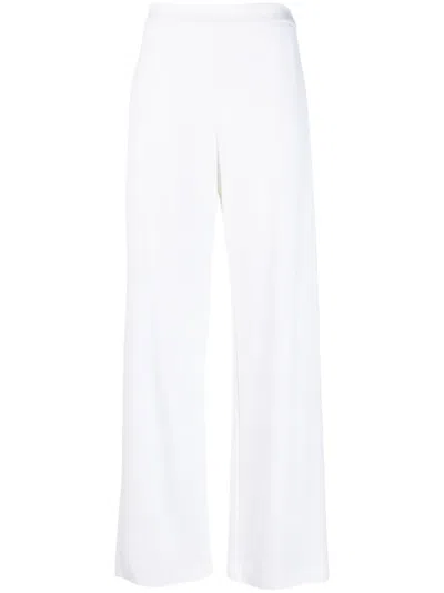 Fabiana Filippi High-waisted Wide-leg Trousers In White
