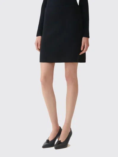 Fabiana Filippi High-waisted Virgin Wool Pencil Mini Skirt In Black