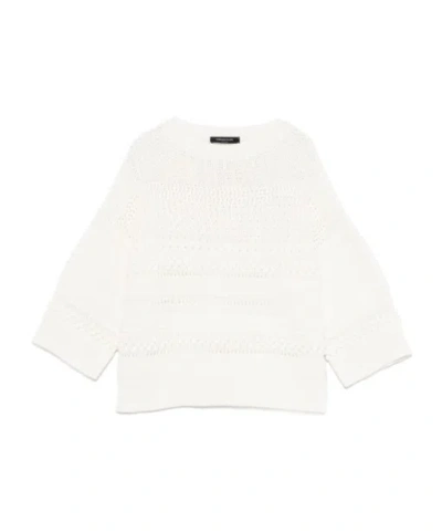 FABIANA FILIPPI FABIANA FILIPPI OPEN-KNIT CROPPED JUMPER