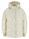 Fabiana Filippi Gilet V Neck Padded Sweater Vest In Neutral