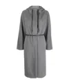 Fabiana Filippi Drawstring-hood Belted Midi Coat