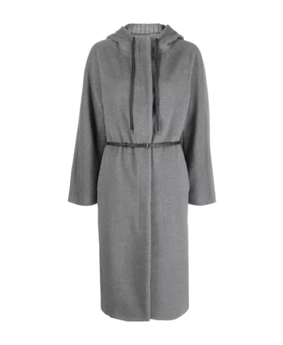 Fabiana Filippi Hooded Long-sleeved Coat
