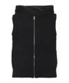 Fabiana Filippi Platinum Vest With Sequins In Black