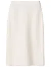Fabiana Filippi White Virgin Wool Knit Skirt In 白色
