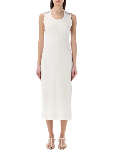 Fabiana Filippi Interlock Sheath Dress  In White