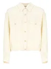 Fabiana Filippi Bomber Jacket With Front Pockets And Diamond Thread