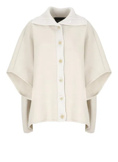 FABIANA FILIPPI FABIANA FILIPPI IVORY WOOL CAPE