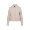 Fabiana Filippi Elegant Virgin Wool Jacket For Women In Beige