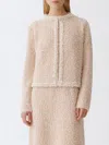 Fabiana Filippi Tweed Jacket In Blush Pink