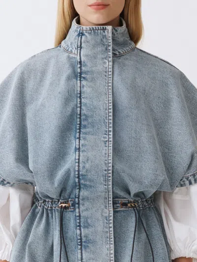 Fabiana Filippi Jacket  Woman Color Gnawed Blue