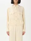Fabiana Filippi Bomber Jacket With Front Pockets And Diamond Thread In Grau