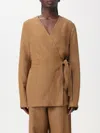Fabiana Filippi Long Sleeved Suit Jacket In Sand