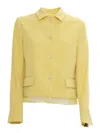 Fabiana Filippi Long Sleeved Buttoned Jacket In Green