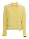 Fabiana Filippi Long Sleeved Buttoned Jacket In Green