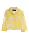 Fabiana Filippi All-over Patterned Silk Blazer In Green