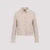 Fabiana Filippi Elegant Virgin Wool Jacket For Women In Sabbia