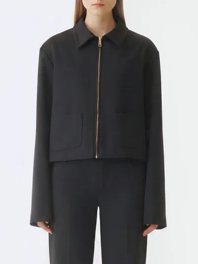 Fabiana Filippi Jacket  Woman Color Blue In Black