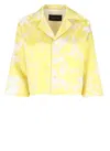 Fabiana Filippi All-over Patterned Silk Blazer In Yellow