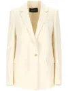 Fabiana Filippi Women's Front Button Jacket In Beige