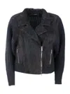 Fabiana Filippi Leather Jacket In Black