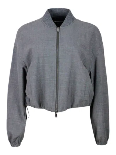 Fabiana Filippi Wool Blend Jacket In Grey