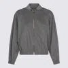Fabiana Filippi Casual Jacket With Elastic Hem And Side Pockets In Gray