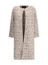 Fabiana Filippi Button-detailed Tweed Coat In Neutral