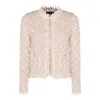 Fabiana Filippi Bicolor Tweed Boucle Jacket In Neutral