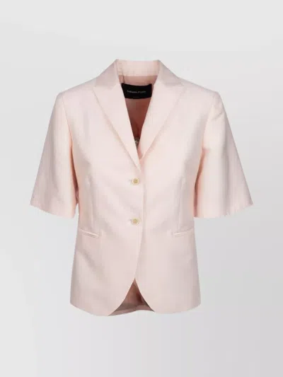 FABIANA FILIPPI JACKETS WITH FRONT POCKETS AND SHORT SLEEVES