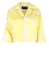 Fabiana Filippi All-over Patterned Silk Blazer In Yellow