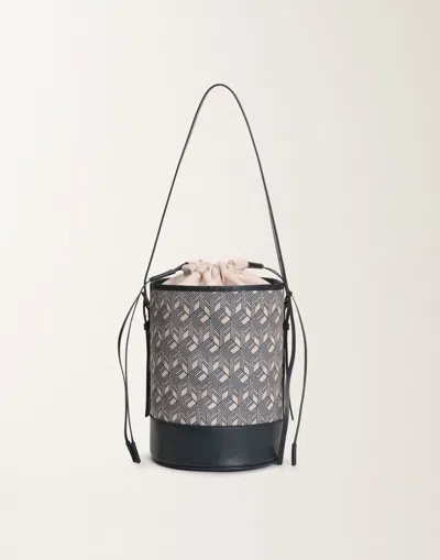 Fabiana Filippi Jacquard Bucket Bag In Blue