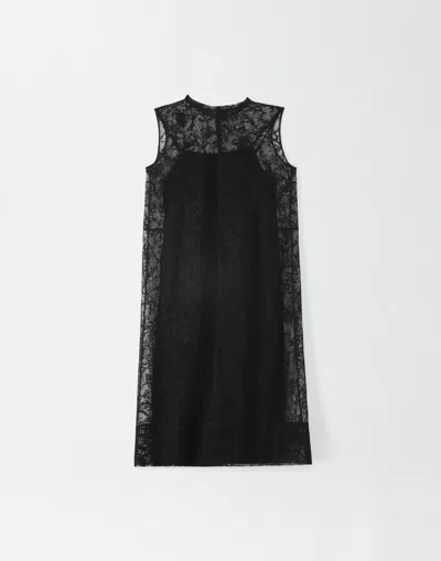 Fabiana Filippi Jacquard Lace Dress In Black