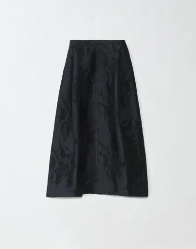 Fabiana Filippi Jacquard Skirt In Black