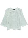 Fabiana Filippi Lightweight Open-knit Round Neck Knitwear