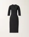 Fabiana Filippi Button-embellished Midi Dress In Black