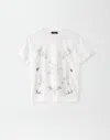 Fabiana Filippi Cotton Jersey Printed T-shirt In White