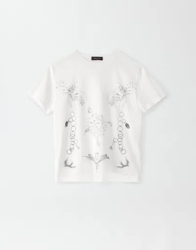 Fabiana Filippi Jersey Printed T-shirt In White