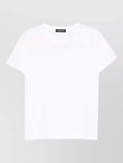 Fabiana Filippi Jersey Short Sleeve Crew Neck Top In White