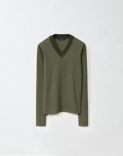 Fabiana Filippi Jersey T-shirt In Green