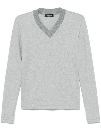 Fabiana Filippi Jersey T-shirt In Grey