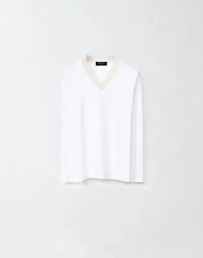 Fabiana Filippi Jersey T-shirt In White