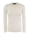 Fabiana Filippi Long-sleeved T-shirt In Jersey In White