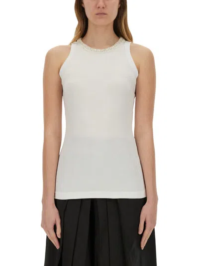 Fabiana Filippi Jersey Tank Top In White