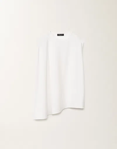 Fabiana Filippi Jersey Top In White