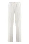 Fabiana Filippi Stretch Wool Jogging Track Pants In White