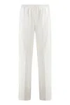 Fabiana Filippi Stretch Wool Jogging Track Pants In White