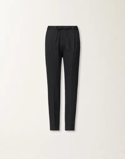 Fabiana Filippi Jersey Trousers In Black