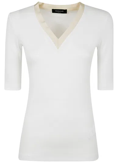 FABIANA FILIPPI FABIANA FILIPPI JERSEY V-NECK TSHIRT